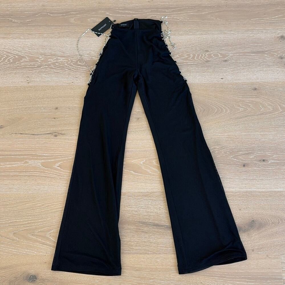 Outcast Flare Pants Crossover Chains  Zafira Size L Black
